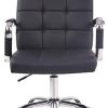 313ixq10vXL._AC_.jpg CLP Fauteuil de Bureau Ergonomique à roulettes Deli Pro - Chaise de Bureau Confortable - Rembourré avec Revêtement en Similicuir - Réglable en H, Couleurs:Noir