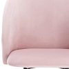 WOLTU Lot de 4 Chaise de Cuisine en Velours Fauteuil de Repas Salle à Manger, Rose, BH121rs-4