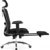 31AjgESIjDL._AC_.jpg SIHOO Chaise de Bureau Fauteuil Ergonomique avec Repose-Pieds réglable en Hauteur et Appui-tête Siège en Maille avec Inclinaison du Dossier et Support Lombaire (Noir)