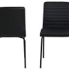 31BTMC1c40L._AC_.jpg Marque Amazon - Movian Kander - Lot de 2 chaises de salle à manger, 52 x 47 x 86,5 cm, Noir
