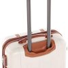 FERGÉ Lot de 3 valises rigides à 4 roulettes doublées Milano Ensemble de Bagages, Ultra léger, empilables mallete Trolley Voyage Beige