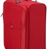 Delsey Valise Mercure, disponible en rouge et noir, unisexe, 55cm, 1 pièce