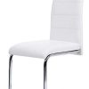 31EBe00wJGL._AC_.jpg IDMarket - Lot de 4 chaises Mia Blanches pour Salle à Manger