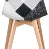 31NfEMv655L._AC_.jpg Uderkiny Lot de 4 Chaises Chaise de Salle à Manger Patchwork Chaise de Style Nordique pour la Cuisine la Salle à Manger Le Salon et Le Restaurant (Gris)
