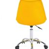 31PKPxr7dFL._AC_.jpg Radelldar Jaune Fauteuil de Bureau a Coussin Pivotant Hauteur Réglable Chaise de Bureau à roulettes Chaise D'ordinateur pour Le Bureau à Domicile (Jaune)