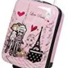 31POQ-viXyL._AC_.jpg Valise enfant/fille ROSE LOVE PARIS 2031 ABS 50CM