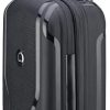 31RUaT9ym9L._AC_.jpg Delsey Paris - Clavel - Valise Trolley Cabine Extensible 4 Doubles Roues, 55 cm - Noir