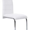 31Tqc8FqPKL._AC_.jpg IDMarket - Lot de 4 chaises Mia Blanches pour Salle à Manger