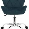 HNNHOME® Chaise de bureau moderne pivotante en tissu rembourré pour maison, bureau, hauteur réglable