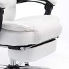 31V8eOYkZkL._AC_.jpg Fauteuil de Bureau Ergonomique Castle en Similicuir - Chaise Pivotante et Réglable - Repose-Pied et Accoudoirs - Charge Max. 130 kg - Couleu, Couleurs:Blanc