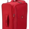 Delsey Valise Mercure, disponible en rouge et noir, unisexe, 55cm, 1 pièce