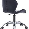 31bUJmpMErL._AC_.jpg LEMROE Chaises de Bureau Ergonomique, Fauteuil pivotant,Cuir PU, Chaise de Maison,réglable Tabouret pivotant avec Dossier Cuir PU (Blanc + Noir, 1 PC)