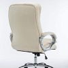 31ceDfzC8KL._AC_.jpg Fauteuil de Bureau Réglable en Hauteur XXL Vancouver Similicuir I Chaise de Bureau à Roulette Rembourrée Confortable avec Accoudoirs I Coul, Couleur:crème