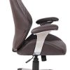 31g7DMC2KPL._AC_.jpg CLP Fauteuil De Bureau Layton en Similicuir Ou Cuir I Chaise De Bureau Hauteur Réglable Et Pivotante I Surface D'Assise Rembourrée I Accoudoirs, Couleur:café, matière:Similicuir