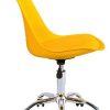 31j70ocUZEL._AC_.jpg Radelldar Jaune Fauteuil de Bureau a Coussin Pivotant Hauteur Réglable Chaise de Bureau à roulettes Chaise D'ordinateur pour Le Bureau à Domicile (Jaune)
