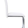 31u1fzF14PL._AC_.jpg IDMarket - Lot de 4 chaises Mia Blanches pour Salle à Manger