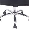 31vKhT6Ig6L._AC_.jpg CLP Fauteuil de Bureau Ergonomique à roulettes Deli Pro - Chaise de Bureau Confortable - Rembourré avec Revêtement en Similicuir - Réglable en H, Couleurs:Noir