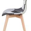 31wNZafKTOL._AC_.jpg Uderkiny Lot de 4 Chaises Chaise de Salle à Manger Patchwork Chaise de Style Nordique pour la Cuisine la Salle à Manger Le Salon et Le Restaurant (Gris)