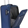 31xiJL0w4L._AC_.jpg BONTOUR Valise Cabine avec Poche Avant 55x40x20m, Bagage à Main 2 Roues avec Serrure TSA (Bleu)