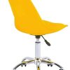 31xm6aroRGL._AC_.jpg Radelldar Jaune Fauteuil de Bureau a Coussin Pivotant Hauteur Réglable Chaise de Bureau à roulettes Chaise D'ordinateur pour Le Bureau à Domicile (Jaune)