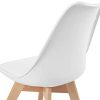 31yebffrQyL._AC_.jpg IDMarket - Lot de 6 chaises SARA Blanches pour Salle à Manger