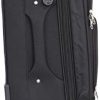 31zf6jV6LBL._AC_.jpg Valise Taille Cabine 55cm - ALISTAIR Plume - Toile Nylon Ultra légère et résistante - 4 Roues - Marque française (Noir)