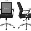 41G-U2DleL._AC_.jpg SONGMICS Fauteuil de bureau pivotant, Chaise à dossier, Siège, Hauteur réglable, Noir OBN83B