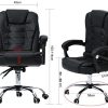 41kM8QbBLL._AC_.jpg Z ZELUS Fauteuil de Bureau avec Hauteur Réglable, Chaise de Bureau de Massage pour Ordinateur Table, USB Charge Fauteil Ergonomique en PU