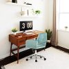 41-LWrBZvjS._AC_.jpg Chaise de Bureau Fauteuil Bureau Ergonomique Bacyion Pivotant Chaise à roulettes Tabouret de Bureau et Réglable en Hauteur Chaise de Chambre Confortable en Tissu Vert (Vert)