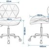 41-yoISKhvL._AC_.jpg Chaise de bureau informatique rembourrée réglable en hauteur et pivotante pour maison et bureau