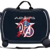 410UpBcDlNL._AC_.jpg Marvel All Avengers Valise pour enfant Bleu 50 x 38 x 20 cm rigide ABS Fermeture à combinaison latérale 34 L 3 kg 4 bagages à main