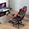 412zoWUzWL._AC_.jpg IntimaTe WM Heart Chaise Gaming avec Repose-Pieds, Siège Gamer en Similicuir, Chaise de Bureau Ergonomique, Fauteuil Gamer Inclinable, avec Appui-tête Soutien Lombaire et Accoudoirs Réglables, Rouge