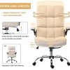4153-bIx9qS._AC_.jpg Yamasoro Chaise de bureau ergonomique avec accoudoirs rabattables, hauteur réglable à 360°, chaise de bureau avec support lombaire réglable, chaise de bureau en velours (Beige)