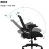 415UQ5862CL._AC_.jpg Hbada Chaise de Bureau Ergonomique avec Support Lombaire, Siège de Bureau en Maille, Fauteuil avec Accoudoir et Hauteur Réglable, Noir
