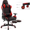 41684QaWsL._AC_.jpg IntimaTe WM Heart Chaise Gaming avec Repose-Pieds, Siège Gamer en Similicuir, Chaise de Bureau Ergonomique, Fauteuil Gamer Inclinable, avec Appui-tête Soutien Lombaire et Accoudoirs Réglables, Rouge