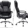 416B16pg3FL._AC_.jpg SONGMICS Fauteuil de Bureau, Large Assise rembourrée, avec Appui-tête, Hauteur réglable, Ergonomique, Noir OBG57B