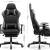417-FO6GEbL._AC_.jpg IntimaTe WM Heart Chaise Gaming avec Repose-Pieds, Siège Gamer en Similicuir, Chaise de Bureau Ergonomique, Fauteuil Gamer Inclinable, avec Appui-tête Soutien Lombaire et Accoudoirs Réglables, Gris
