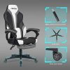 418aWHU7ybL._AC_.jpg IntimaTe WM Heart Chaise Gaming, Fauteuil Gamer Ergonomique, Siège Gaming avec Dossier Haut, Fauteuil de Bureau avec Assis Rembourré, Repos-Pieds Pliable, Accoudoirs Réglables (Gris)