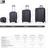 418tDMYZ-kL._AC_.jpg ITACA - Valise Trolley 66 cm en ABS. Rigide et Légère. Poignée Télescopique, 2 Anses Rétractables, 4 Roues. Taille Moyenne. Cadenas à Combinaison T71560, Color Anthracite