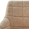 418tMthmPPL._AC_.jpg OFCASA Lot de 2 Chaises de Salle à Manger avec Accoudoirs Chaise de Cuisine Rembourrée en Faux Cuir Pieds en Métal pour Le Salon Beige
