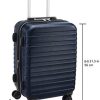 Amazon Basics Valise rigide et solide, de qualité supérieure, 56 cm - Bleu