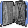 4197Tck5sXL._AC_.jpg Todeco - Set de Valises, Bagages pour Voyage - Matériau: Plastique ABS - Roues: 4 Roues à Rotation 360° - Coins protégés, 51 61 71 cm, Bleu Ciel, ABS