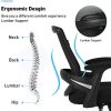 419B7NOVRKL._AC_.jpg Hbada Chaise de Bureau Ergonomique avec Support Lombaire, Siège de Bureau en Maille, Fauteuil avec Accoudoir et Hauteur Réglable, Noir