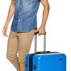 Amazon Basics Valise de voyage à roulettes pivotantes, Bleu clair, Lot de 3 valises (55 cm, 68 cm, 78 cm)