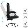 41ApzeradlL._AC_.jpg VONLUCE Chaise de Bureau avec Massage, Fauteuil de Bureau Pivotante, Chaise en Cuir PU avec Fonction Massage Réglable en Hauteur (sans Repose-Pieds)