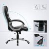 41BUIjKKpQL._AC_.jpg SONGMICS Fauteuil de bureau, Stable, Bonne longévité, Hauteur réglable, Ergonomique, Noir, OBG22B