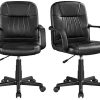 41CpfyHUgPL._AC_.jpg Yaheetech Chaise de Bureau Hauteur Réglable Fauteuil de Bureau en Similicuir Siège Rembourrée Rotation à 360°