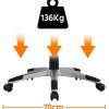 41CwHLBbWJL._AC_.jpg Yaheetech Fauteuil Gamer Ergonomique Chaise Bureau Accoudoirs Pliables Hauteur Réglable Noir Gris Charge Max 136kg