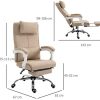 41DMA67RAmL._AC_.jpg Fauteuil de bureau manager grand confort repose-pied tétière intégrés dossier inclinable lin beige