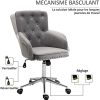 41DjtAIdiDL._AC_.jpg Fauteuil de bureau chaise de bureau pivotant hauteur réglable 54L x 71l x 94-110H cm velours gris